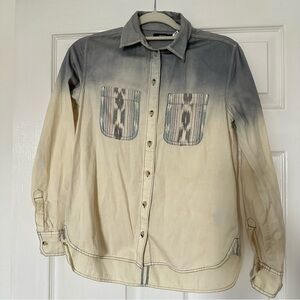 BDG Light Gray Button-Up Shirt
